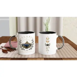 [Sale Up To 50%] Velaris City of Starlight Mug ACOTAR Inspired Ceramic Coffee Cup To the Stars Who Listen Night Court Bookish Gift 11oz Two-Tone Mug