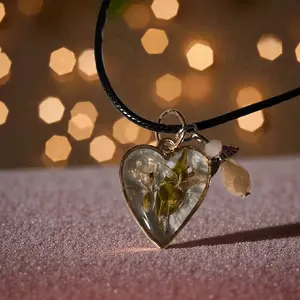 Forever Bloom — Pressed Flower Heart