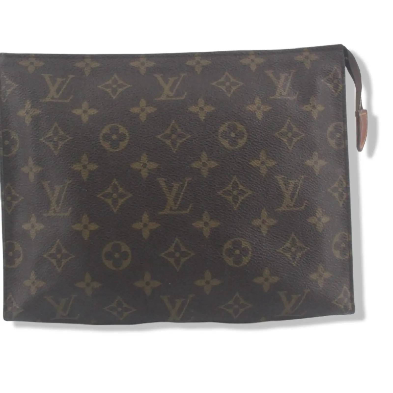 Pre-owned Louis Vuitton Monogram Canvas Clutches & Wristlets Pochette Toilette 26 LV1991