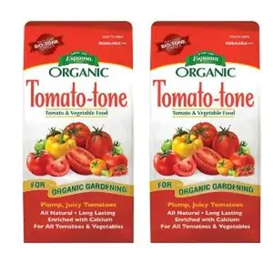 Espoma Organic Tomato-Tone 3-4-6 with 8% Calcium. Organic Fertilizer for All Types of Tomatoes and Vegetables. Promotes Flower and Fruit Production. 4 lb. Bag - Pack of 2