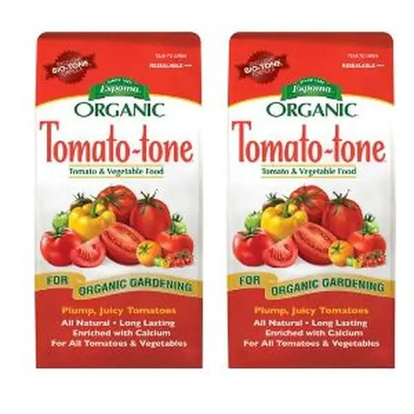 Espoma Organic Tomato-Tone 3-4-6 with 8% Calcium. Organic Fertilizer for All Types of Tomatoes and Vegetables. Promotes Flower and Fruit Production. 4 lb. Bag - Pack of 2