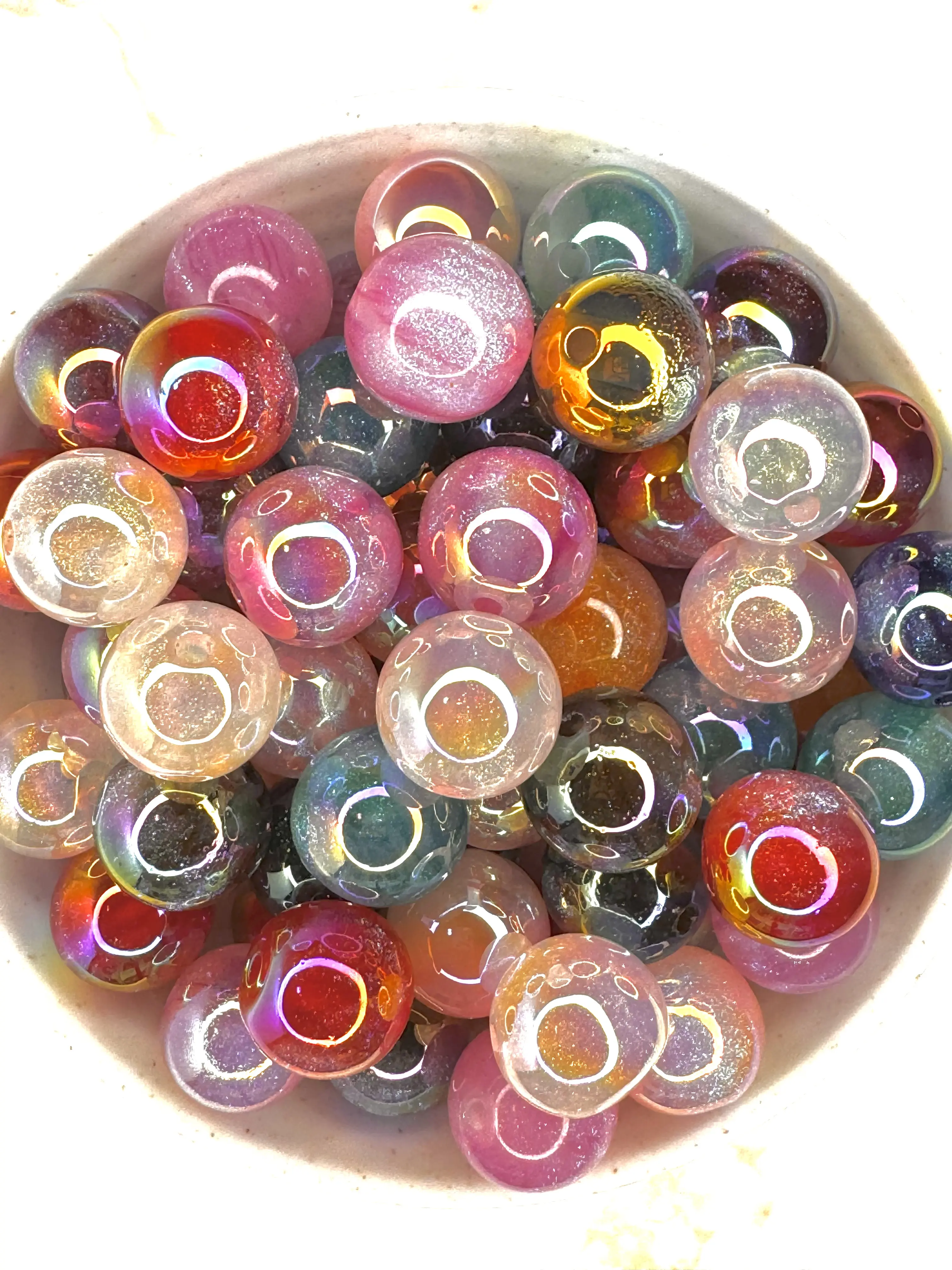 $5.00 for 30 Pieces of 16mm Mix Galaxy Beads - Perfect for DIY Crafts