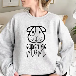 Guinea Pig Mom Sweatshirt, Pet Lover Sweatshirt, Cute Guinea Pig, Mothers Day Hoodie, Guinea Pig Owner Sweatshirt ,Hipster Animal Sweatshirt