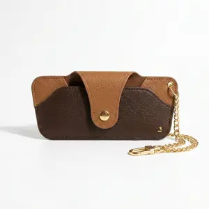 Soft Leather Sunglasses Case Pouch & Bag Charm | Trending Monogram Accessory | Y2K Aesthetic Key Holder