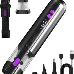 3-in-1 Handheld Cordless Car Vacuum Cleaner, 15000Pa Suction, Mini Vacuum Blower, LED Display, Type-C Rechargeable, for Car Interior & Home Cleaning