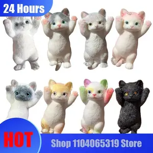 Cute Kitten Squeezing Music, Relaxing Decompression Toys Handmade Three-dimensional Dolls Super Soft And Elastic Material Squeez