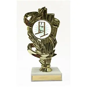 BuyAwardsandTrophies Ladder Golf Trophy - Plastic Trophy with Base, Awards and Trophies for Sports Competition, Prizes for Adults and Kids Gold, 7"