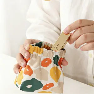 Waterproof Elastic Storage Bag Portable Fashion Mouth Pocket Coin Purse, Durable Organizer for Small Items, Travel-Friendly Design