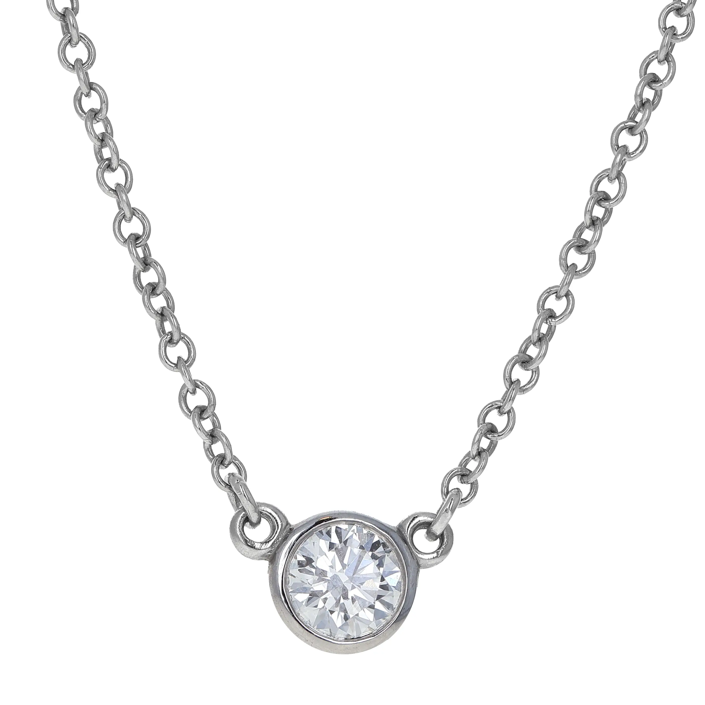 Pre-owned Tiffany & Co. Diamonds by the Yard Pendant Necklace