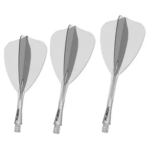 Winmau Fusion Arrow Integrated Flight & Shaft Transparent Clear