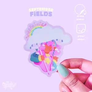 September Fields | glitter sticker