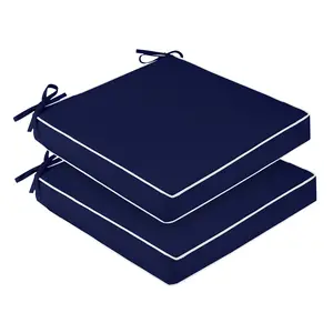 Downluxe Patio Cushions Waterproof Memory Foam Chair Cushion