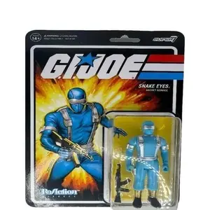 G.I.-Joe - Super7/Reaction Figure - Wave 2 - Snake Eyes - Secret Service - India Pale Blue