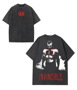 Omni Man 2 Invincible War 2,Comics T-Shirt,TV Show Comics T-shirt Heavyweight Cotton,Unisex Shirt Streetwear Tropical graphic tshirt Fabric Menswear