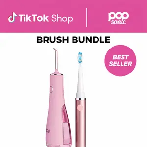 Popsonic Brush Bundle | Sonic Toothbrush + Water Flosser | Deep Clean Anywhere
