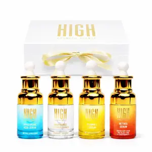 Elixir Quartet Face Serum Set – Vitamin C, Retinol, Hyaluronic Acid & Niacinamide Serums | Complete Daily AM & PM Skincare Routine | Hydrating, Smoothing, Brightening & Moisturizing Facial Care Collection | 4-Piece Serum Kit for All Skin Types