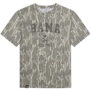 Mossy Oak BAMA Bottomland Washed Camo T-Shirt, College Fan Graphic Tee, Game Day Outfit, Outdoor Apparel Style