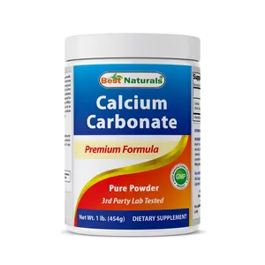 Best Naturals Calcium Carbonate 1 Pound Pure Powder 3rd Party Lab Tested Non-GMO Gluten-Free Dietary Supplement