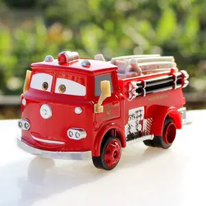 Fire Truck Children Toy Car Model, Alloy Material, Realistic Cartoon Design, Movie Character Replica, Kids Play Vehicle, Single Piece