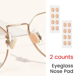 2 Counts Soft Foam Nose Pads, Self Adhesive Anti-Slip Nosepads for Eyeglasses，Ultra-Soft and Breathable for Comfort