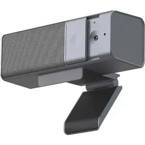 3 in 1 1080P Webcam with Microphone & Speaker, USB Camera for Video Conferencing/Online Class/Gaming Live, Built-in  Cover