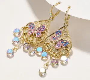 Kirks Folly Fantasia Butterfly Chandelier Earrings