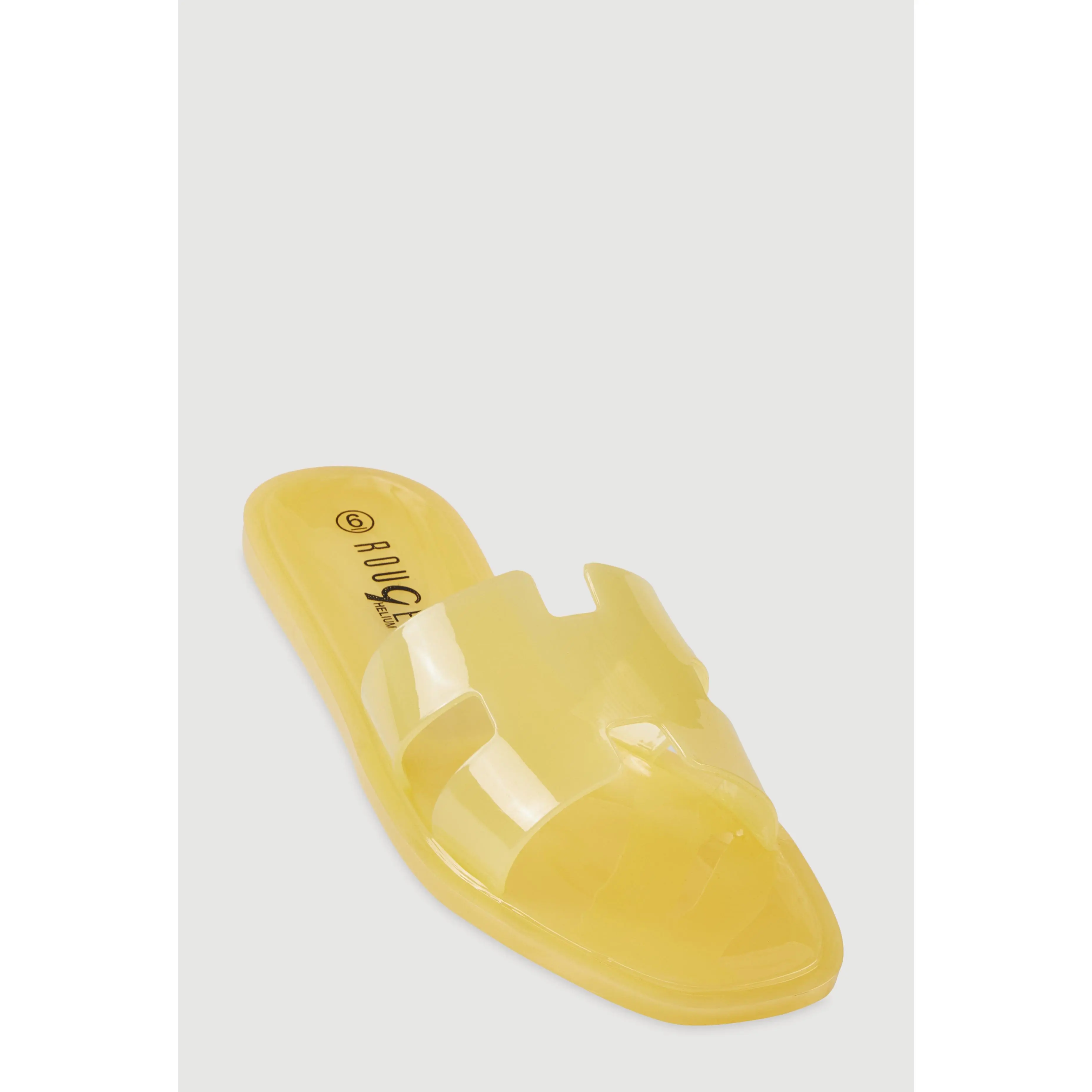 Jelly Cutout H Band Slide Sandals