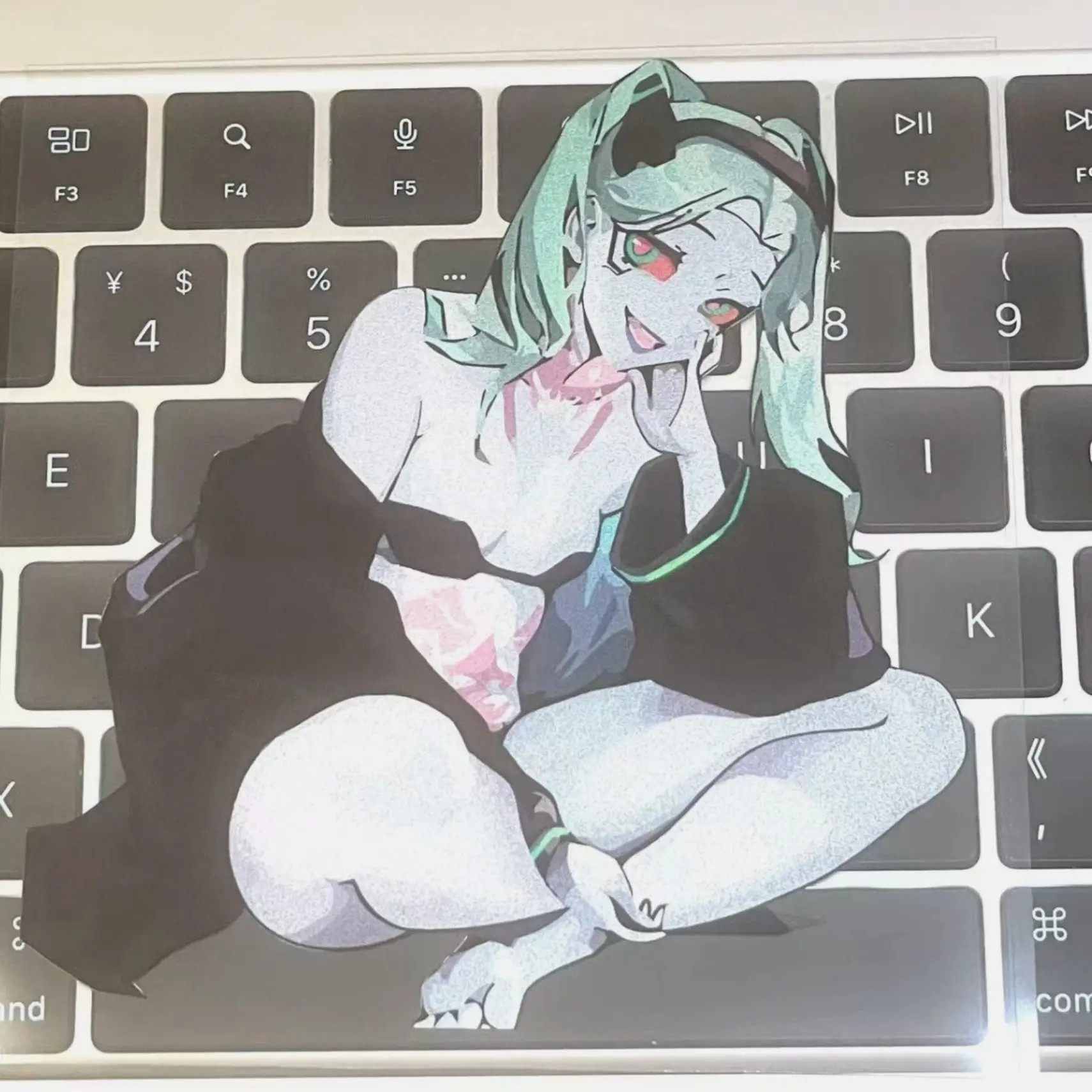 Rebecca Cyberpunk Edgerunners Anime Sticker Waifu Girl Reflective Vinyl Sticker