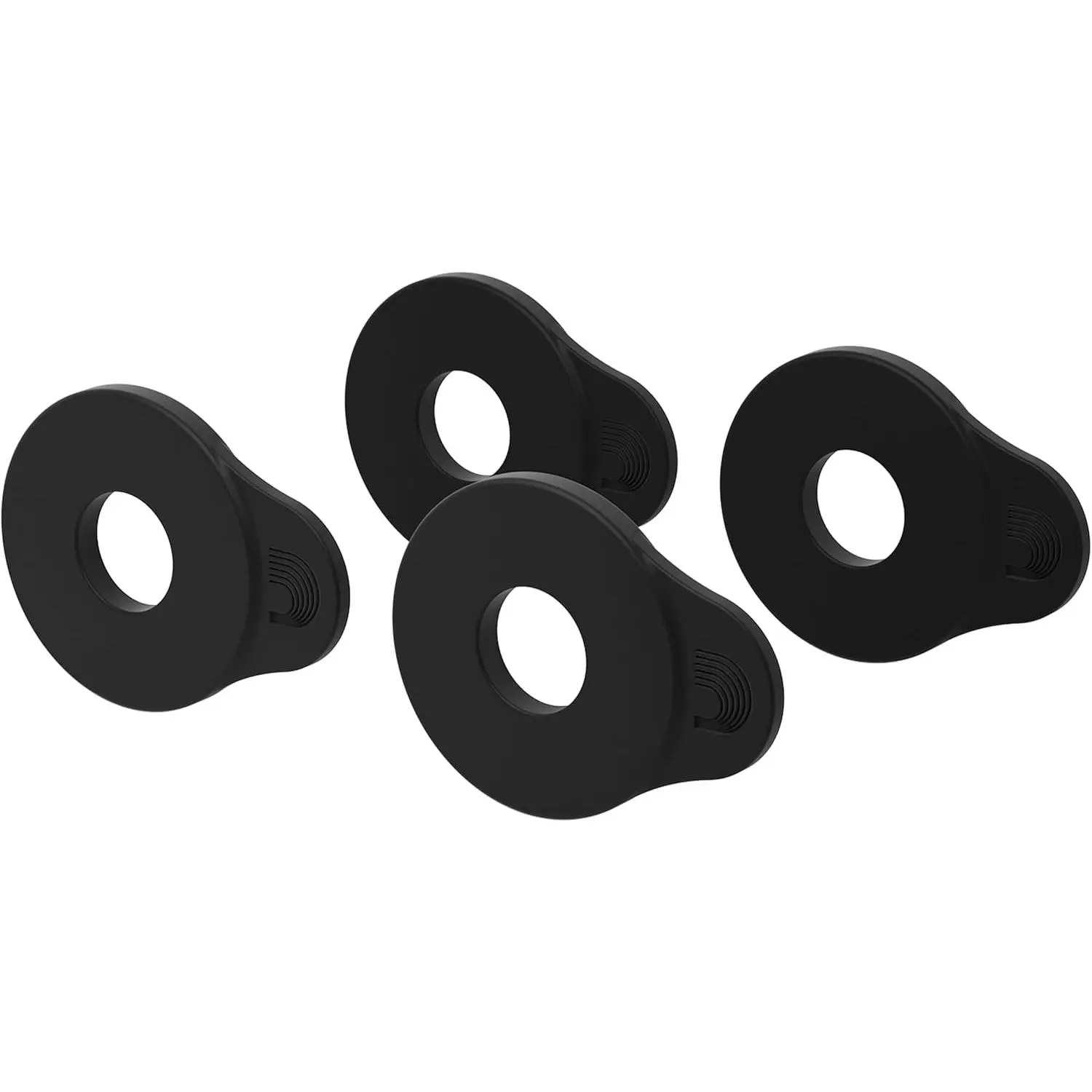 Flex Lock Strap Blocks - Locks Straps In Place - Protect Your Instrument with No Modifications or Hardware - Easy to Attach - Set of 4 Blocks - Black