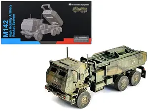 Ukraine M142 High Mobility Artillery Rocket System Green Camouflage "NEO Dragon Armor" 1/72 Plastic Model by Dragon Models