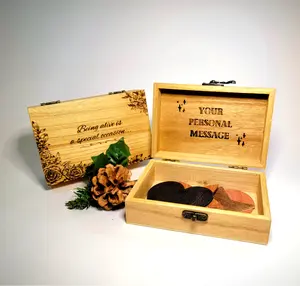 Engraved Wooden Gift Box | Custom Personalized Jewelry Storage | Keepsake | Gift for Him | Gift for Her