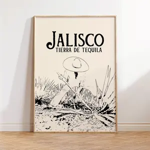Jalisco Tierra de Tequila Print Jalisco Illustration Print Illustration Mexico Poster Mexican Guadalajara Jalisco Print Tequila Print, MX-4