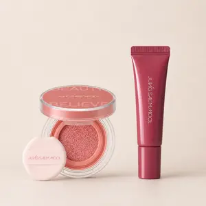 [Jungsaemmool] Artist Cushion Blush x LIP-PRESSION Metal Serum Gloss Duo Set