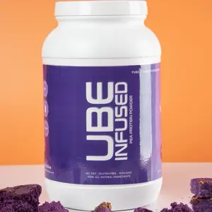 Ube-Infused Protein Powder - 25g Protein/Serving, 0 Added Sugars, Gluten-Free, Dairy-Free, Changes Color!