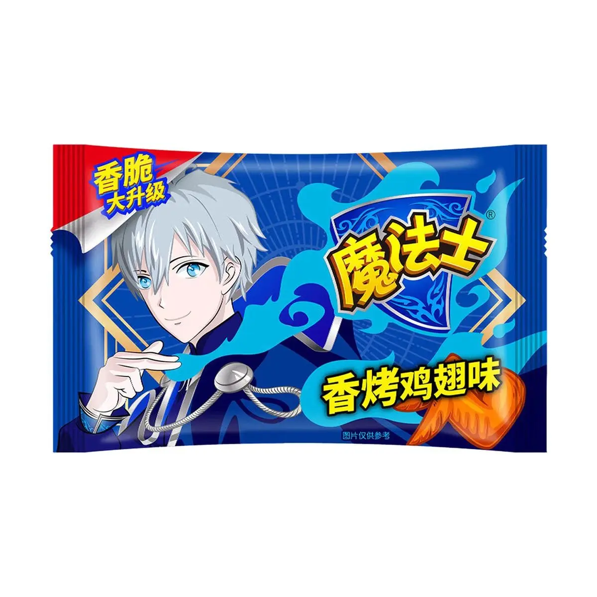 MOFASHI Crispy Noodle Snack - Roasted Chicken Wing Flavor, 20g - Classic Childhood Treat, Instant Snack Noodles for Kids & Adults