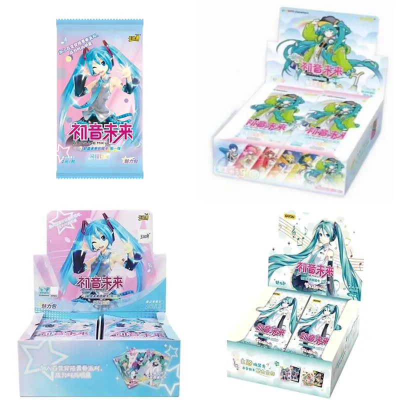KAYOU Hatsune Miku Card Charm Pack Shining Superstar Party Show Cards CR OR UTR Rare Collection Card Toy