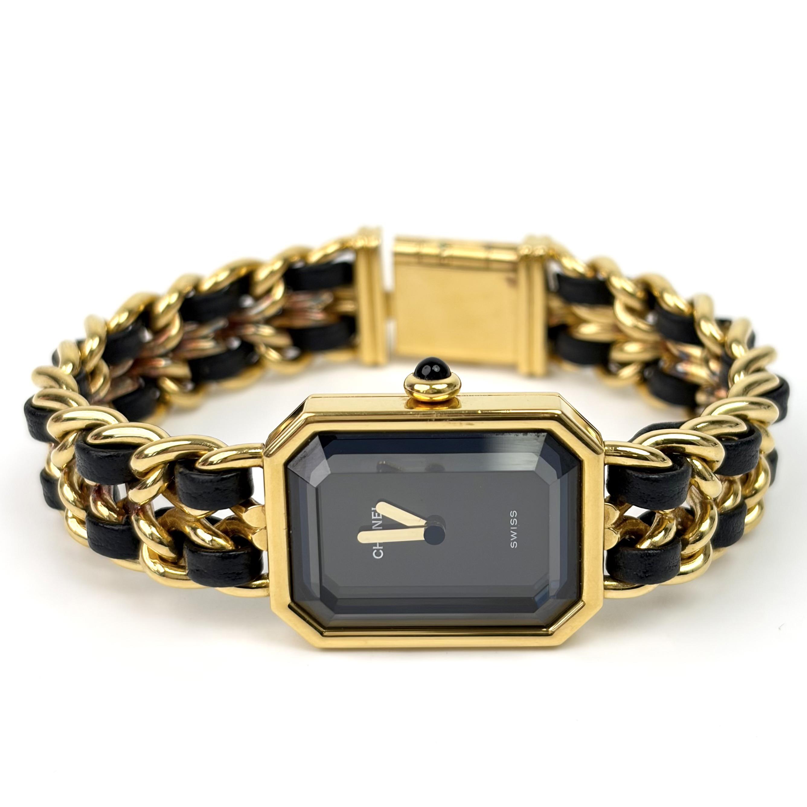 Pre-Owned Chanel Première Black Gold Quartz Watch - n22216739