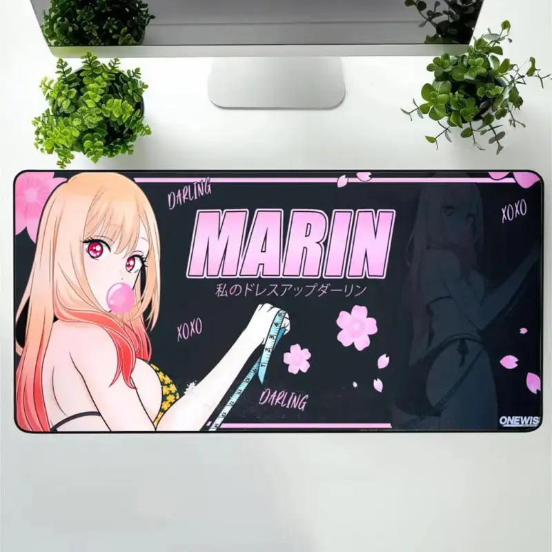 Marin Kitagawa Anime Desk Mat, Marin Gaming Mouse Pad, Keyboard Mat, My Dress-Up Darling Anime Playmat