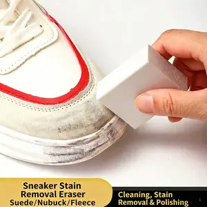 2pcs Small Rubber Shoe Eraser (Gum Cleaning Tool) Essential Shoe Care Accessory for Suede Leather Sneakers White Shoes Quick Stain Removal Dry Cleaning Polishing Easy-to-Use Footwear Dirt Eraser for Effortless Footwear Maintenance