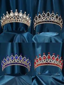 Elegant Crystal Crown Headpiece, Perfect for Weddings Parties Events, Sparkling Hair Accessory for Special Occasions