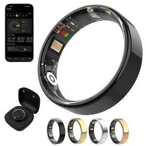 Smart Sleep & Fitness Tracker Ring, Stylish Smart Ring for Men & Women, Size 9, No APP Fee Required, Health Monitoring Device, Heart Rate Monitor, Smart Wearable Devices