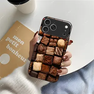 Realistic Chocolate Box Phone Case 🍫  Effect Assorted Candy Cover | Cute Foodie Gift for iPhone/Galaxy ---975
