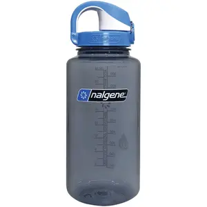 Nalgene  32 oz Wide Mouth Sustain Slate with On-the-Fly Bottle, Grey