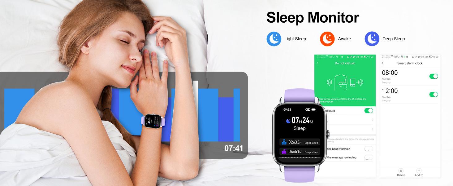 Reloj Inteligente (Smartwatch) con Llamadas Bluetooth, Pantalla Táctil HD de 1.85", Pulsera de Actividad con Monitor de Frecuencia Cardíaca y Sueño, 100+ Modos Deportivos, para Android iOS watch