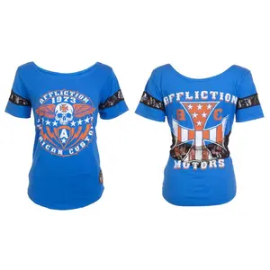 Affliction Women's T-shirt Iron Shield