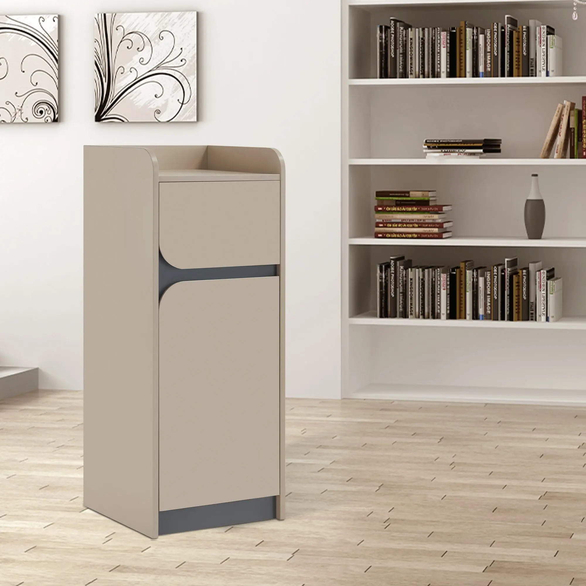 BarberPub Modern Commercial Salon Spa Storage Cabinet - Hair Stylist Station Organizer 2022