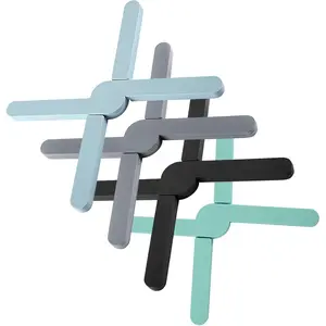 Foldable  Trivets, 4 count Expandable Trivets for Dishes, Hot Pots and Pans Anti-Slip Heat Water Resistant  Hot Pads/Pot Holders