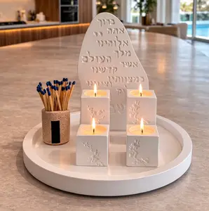 Candle Lighting Set with a Match Holder