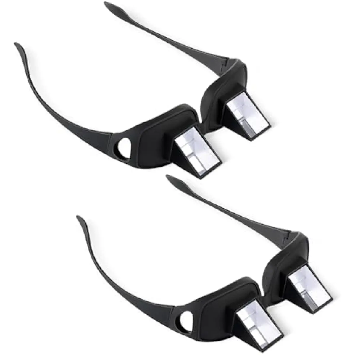 Lazy Spectacles Horizontal Glasses Bed Prism Glasses High Definition Glasses for Reading in Bed Man Woman(Large)