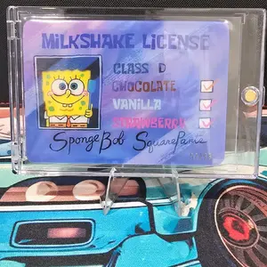 spongebob milkshake license
